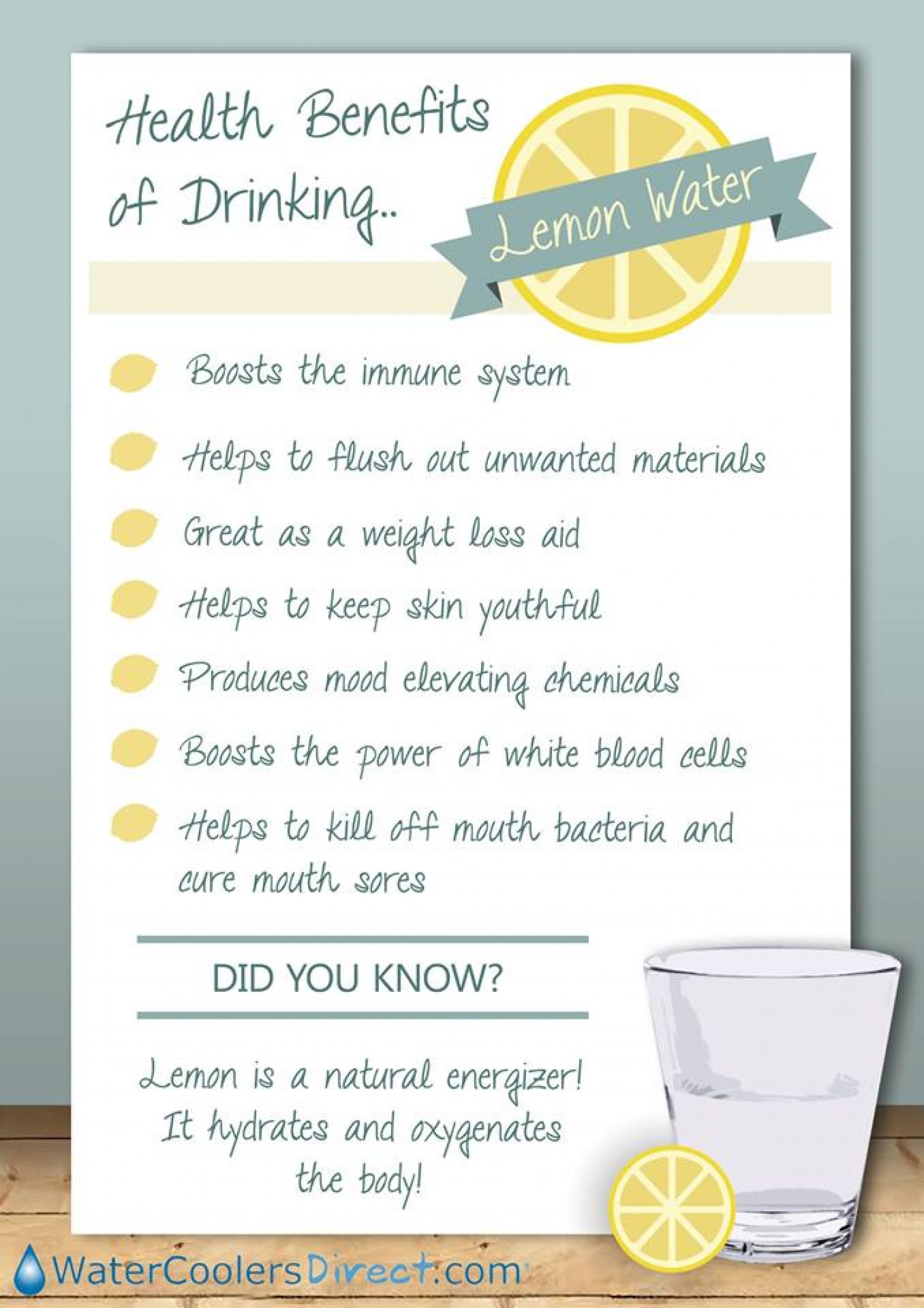 health benefits of drinking lemon water