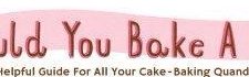 Should you bake a cake? A very helpful guide for your baking quandaries 