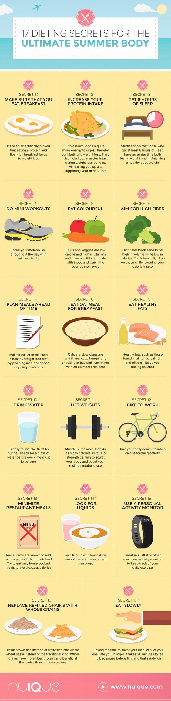 dieting secrets for a summer body