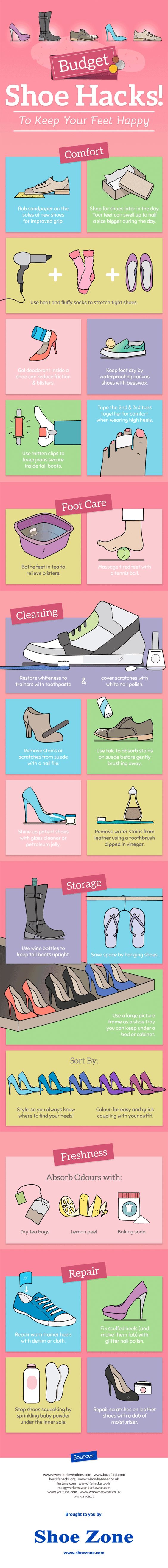 shoe hacks to keep your feet happy