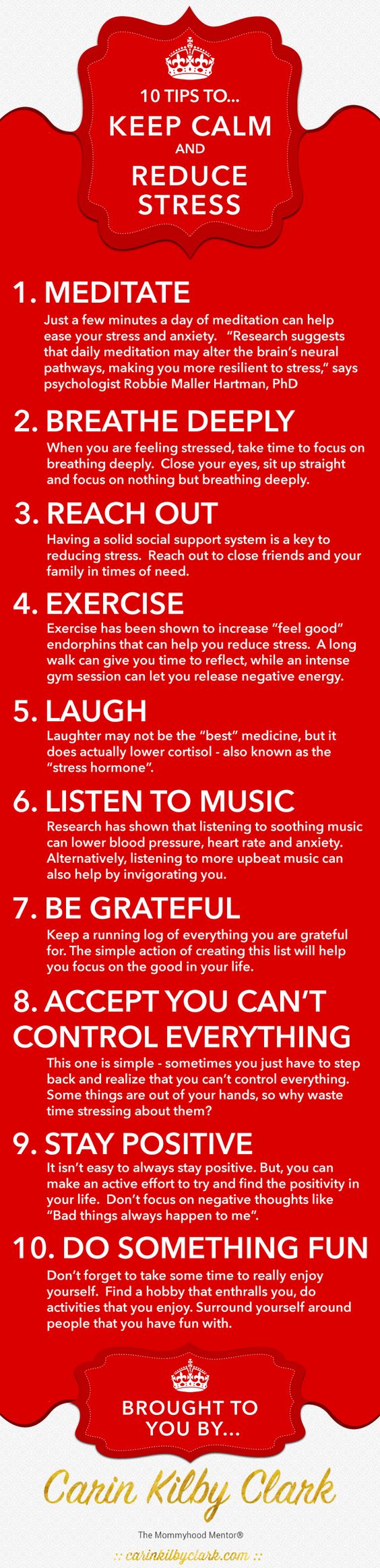 10 tips to keep calm