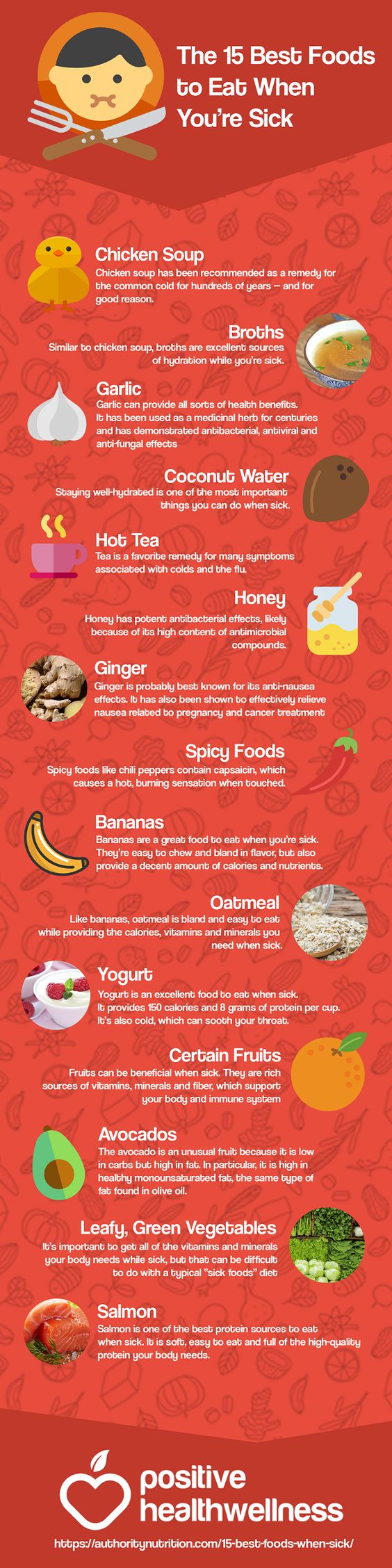 15 best foods to eat when sick