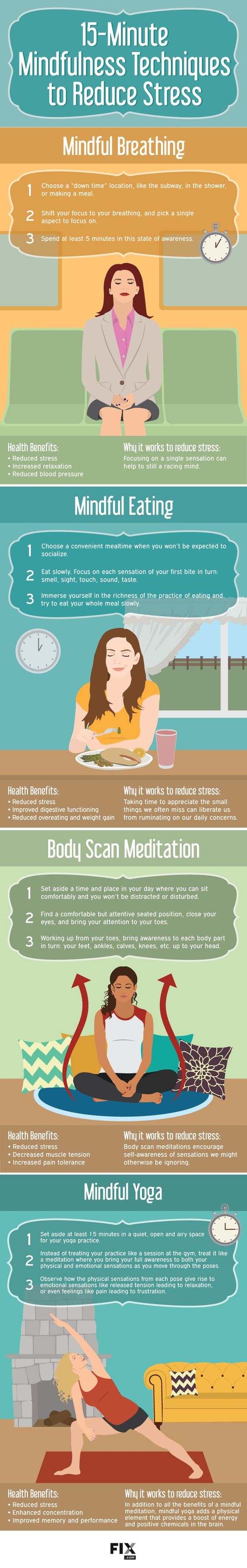 15 minutes technique to reduce stress