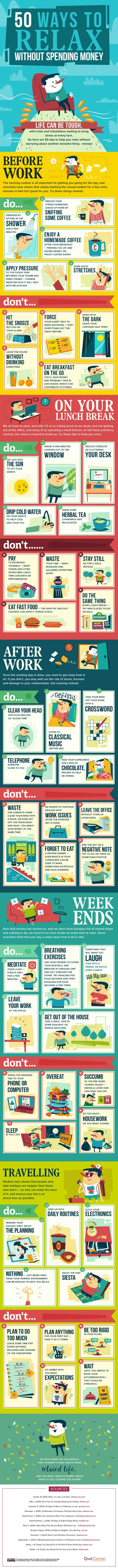 tips to relax without spending money